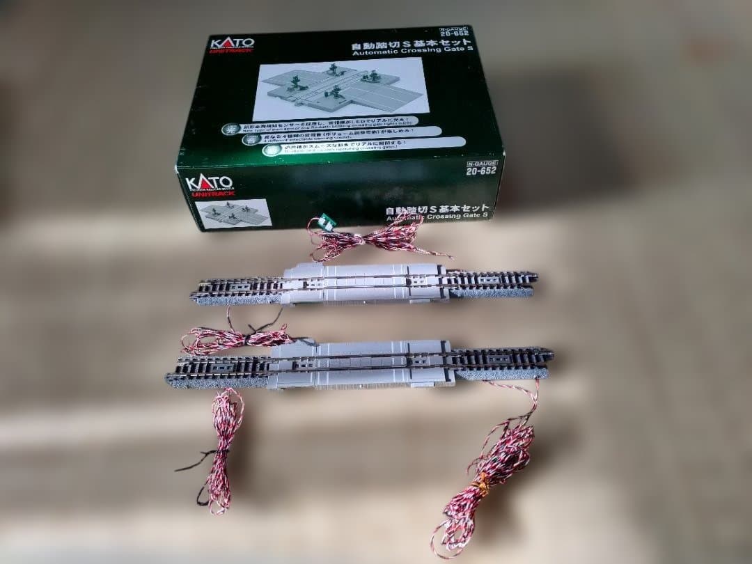 KATO 自動踏切セット 基本セット+複線化セット×２　中古品