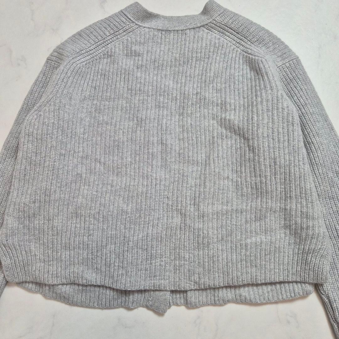 【現行 美品】ポロバイラルフローレン カシミヤ混 Vネック カーディガン グレー