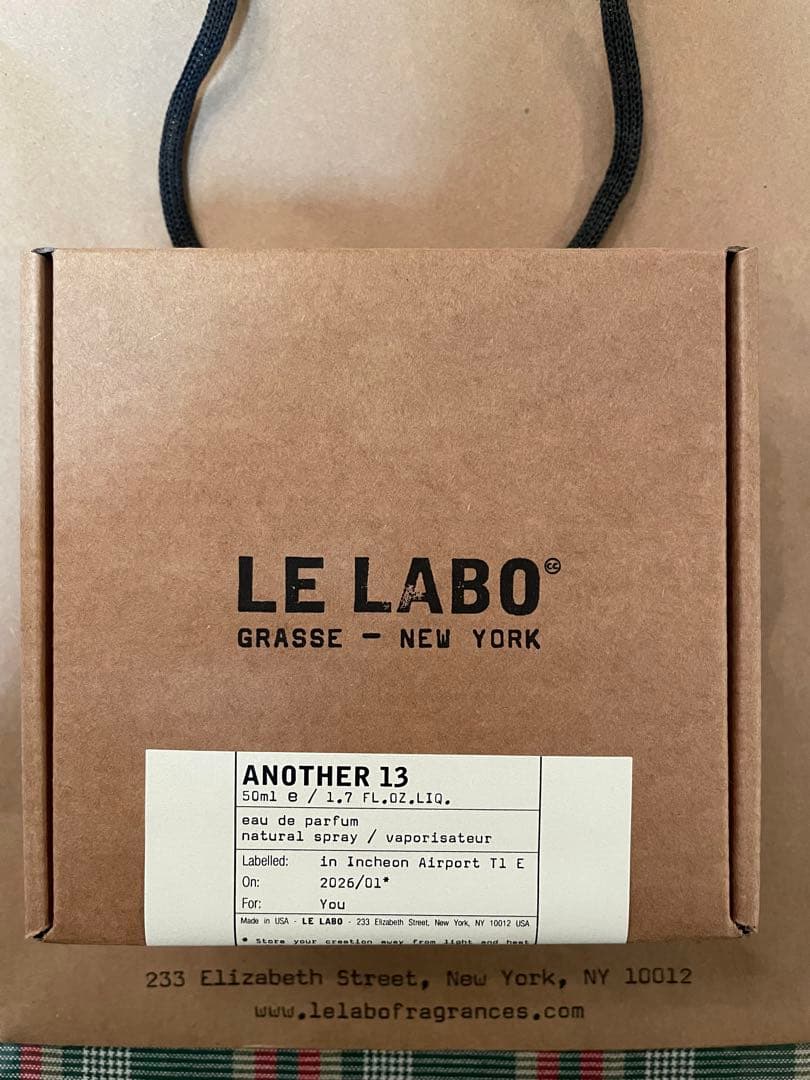 新品未開封 LELABO アナザー13 50ml香水