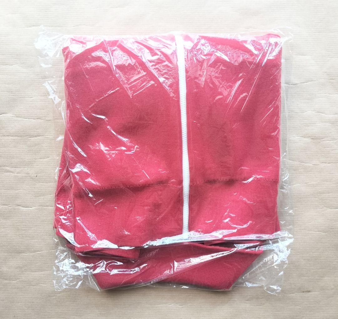 【新品】UNIQLOC　ミラノリブフルジップカーディガン　Lサイズ　レッド