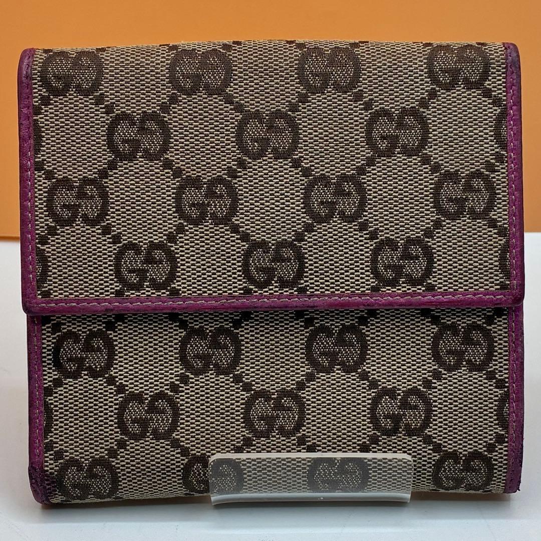 GUCCI グッチ 財布 二つ折り財布 GGキャンバス