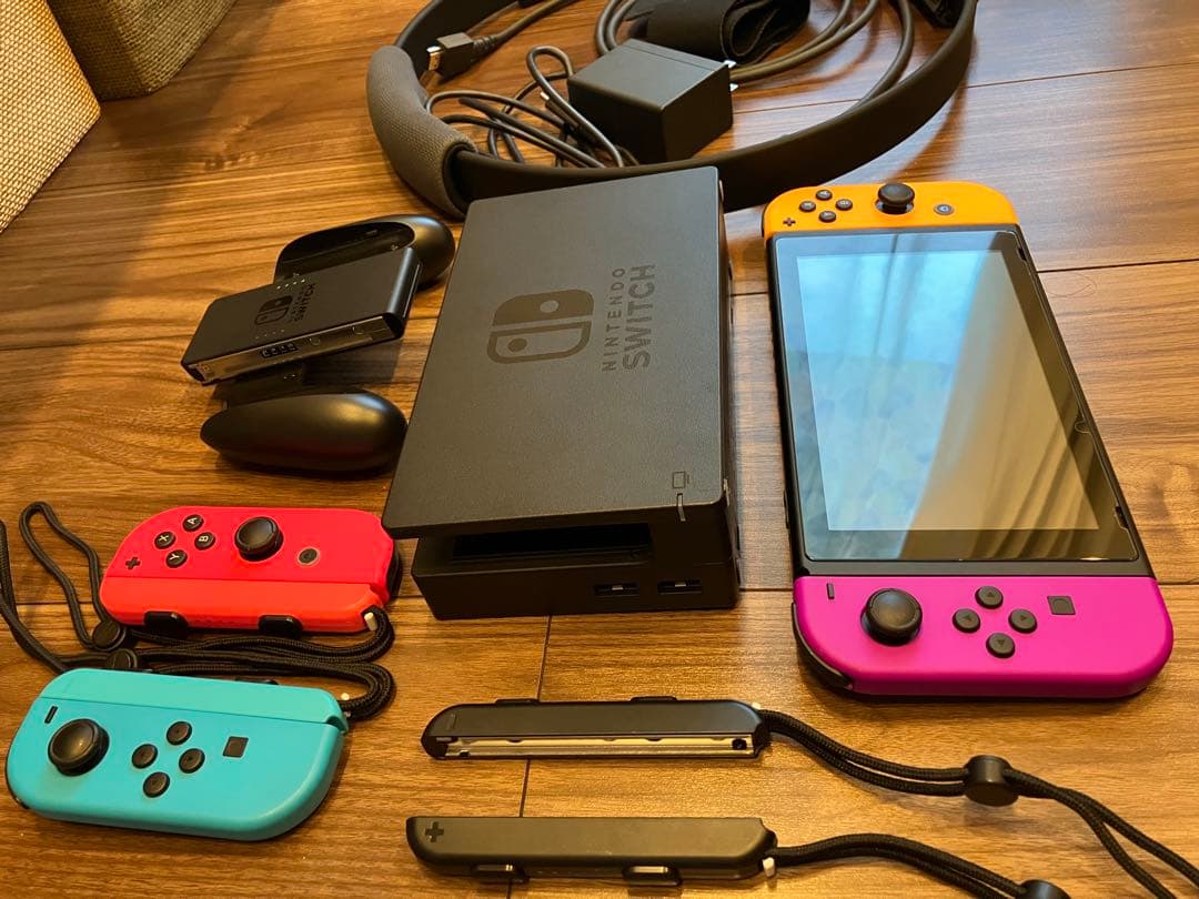 Nintendo Switch 本体 付属品完備Joy-Con4つ リングコン付
