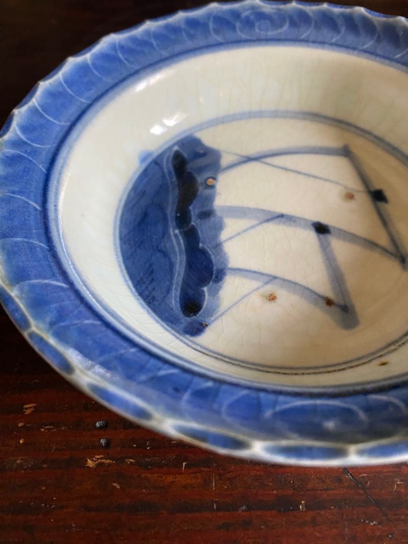 古伊万里　帆掛け船図