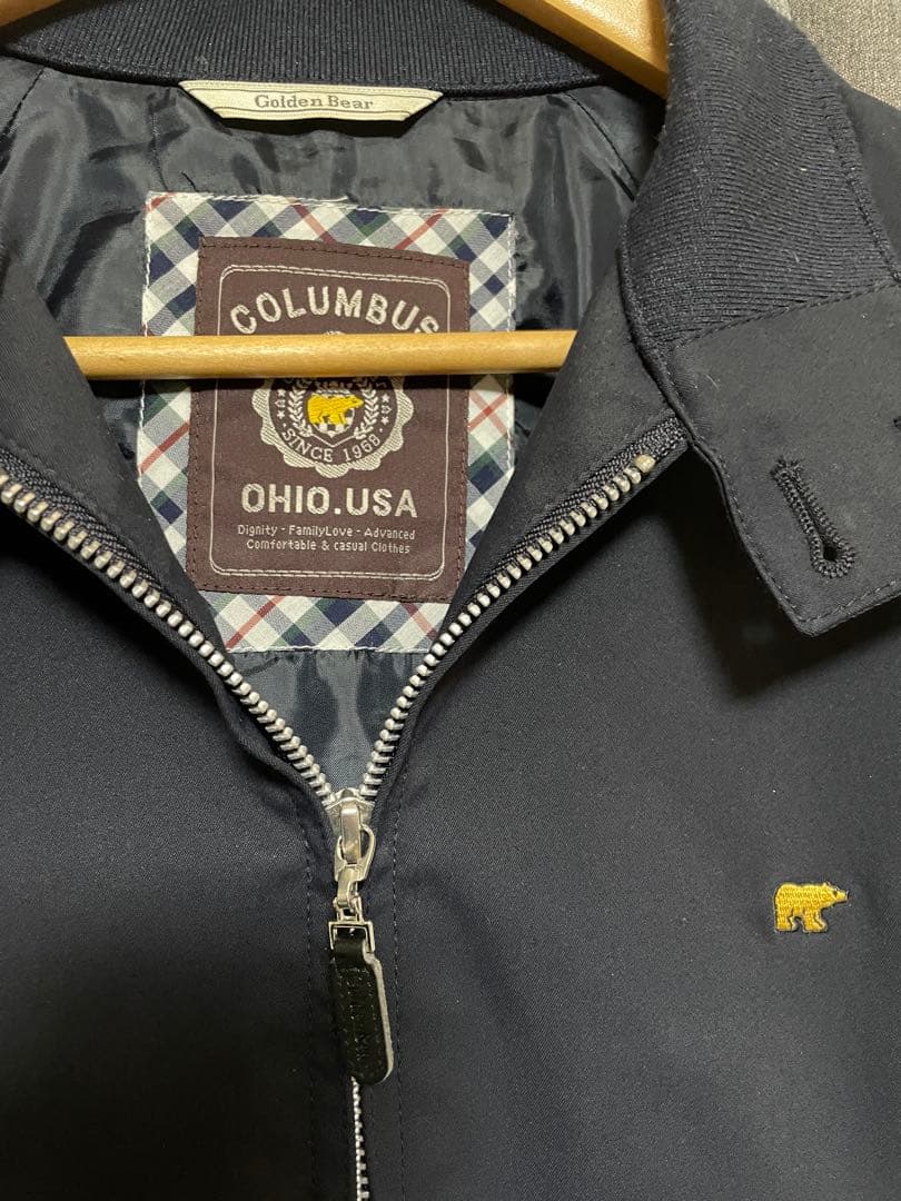 美品 Golden Bear ハリントンジャケット スイングトップ ドリズラー