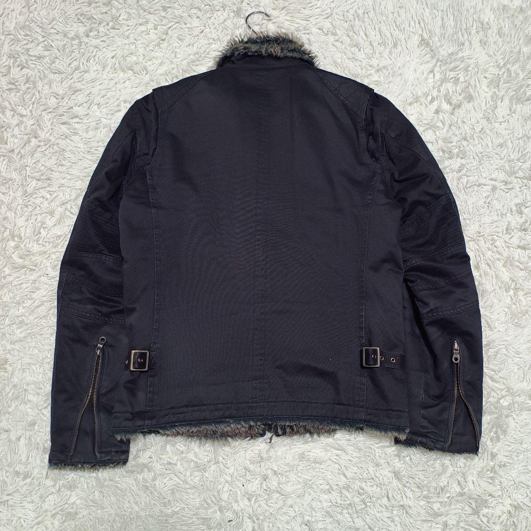 SCHLUSSEL ダブルジップ ファージャケット Y2K size4