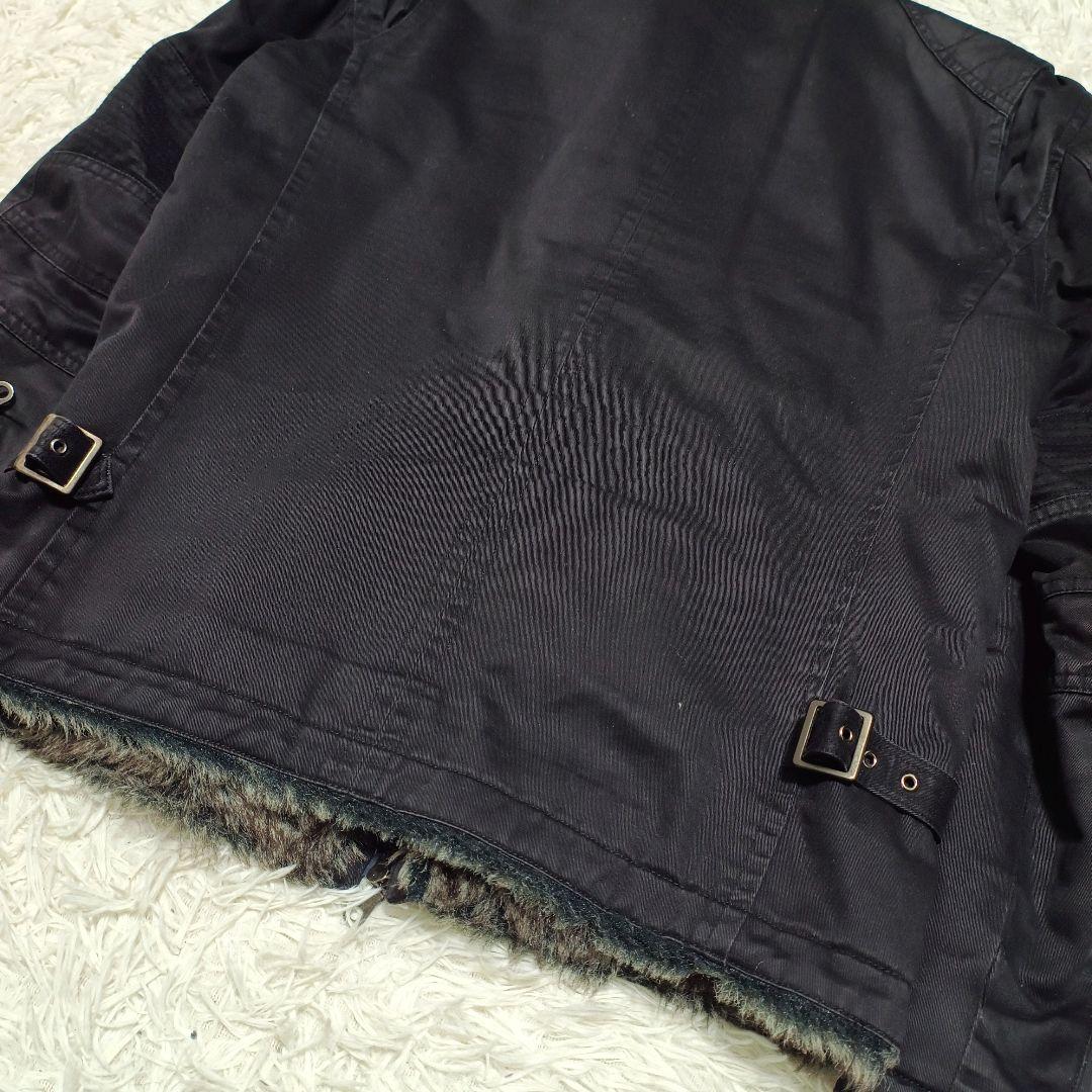 SCHLUSSEL ダブルジップ ファージャケット Y2K size4