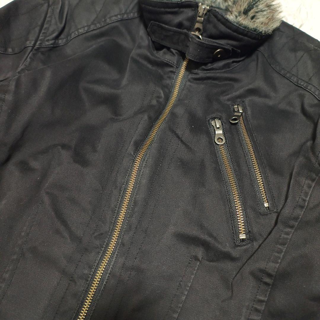 SCHLUSSEL ダブルジップ ファージャケット Y2K size4