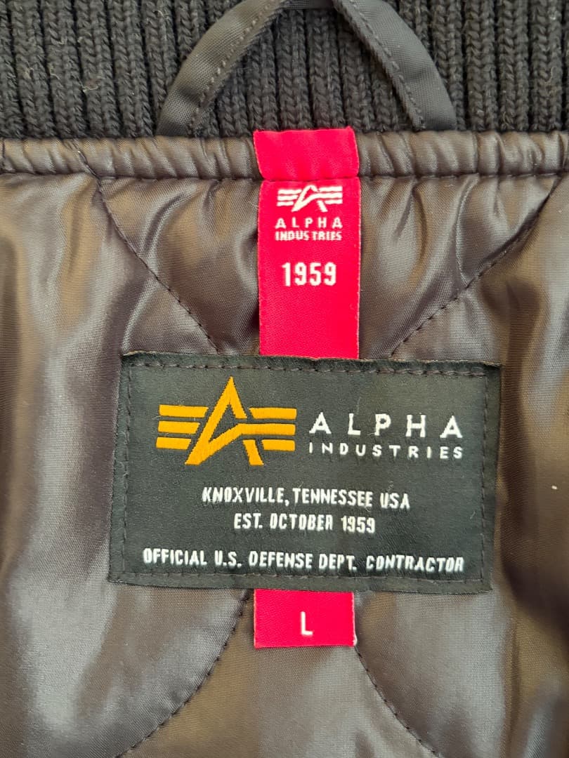 美品｜アルファインダストリーズ フーデッド リブジャケットTA1571-001