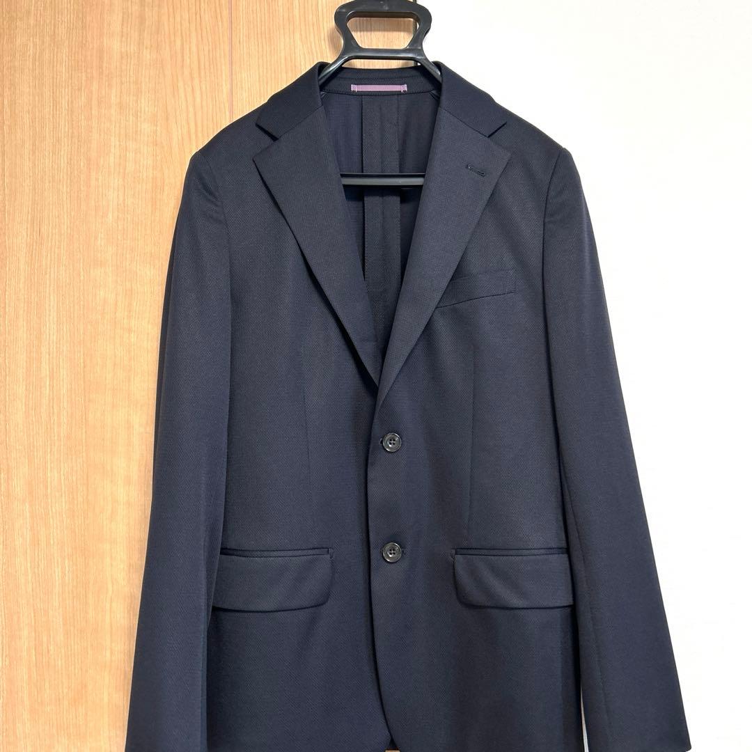 【ほぼ新品】春夏秋スーツ A5 ツーパンツ（1枚新品） セットアップ ニット素材