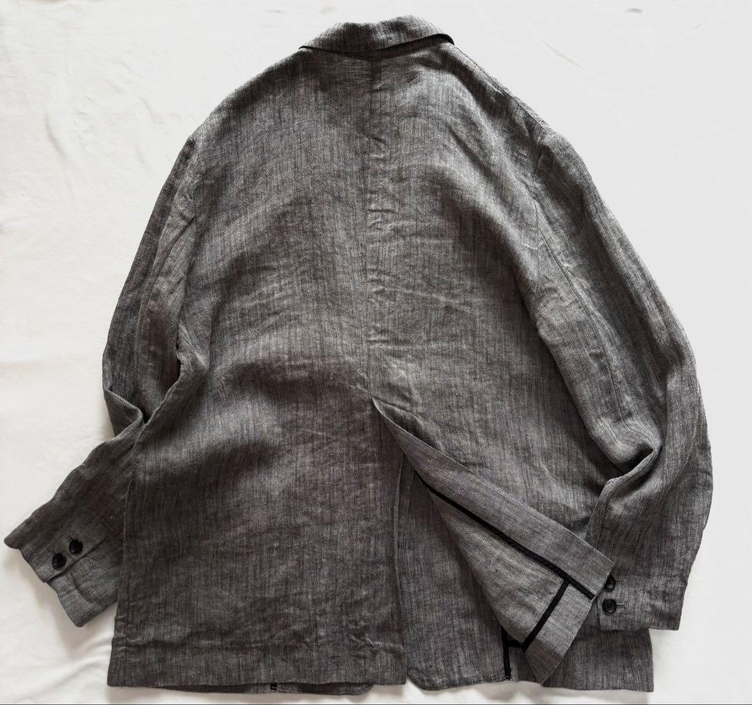 極美品☆Spick and Span リネンエアリージャケット38 ヘリンボーン
