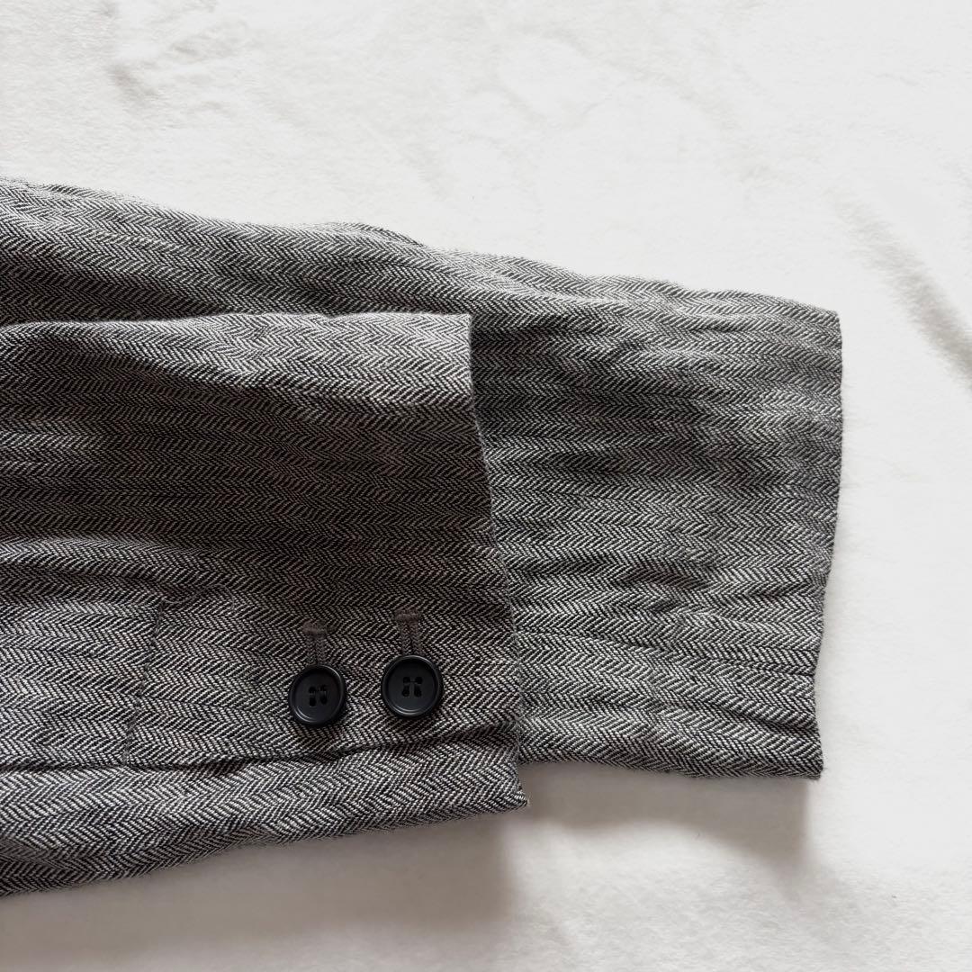 極美品☆Spick and Span リネンエアリージャケット38 ヘリンボーン