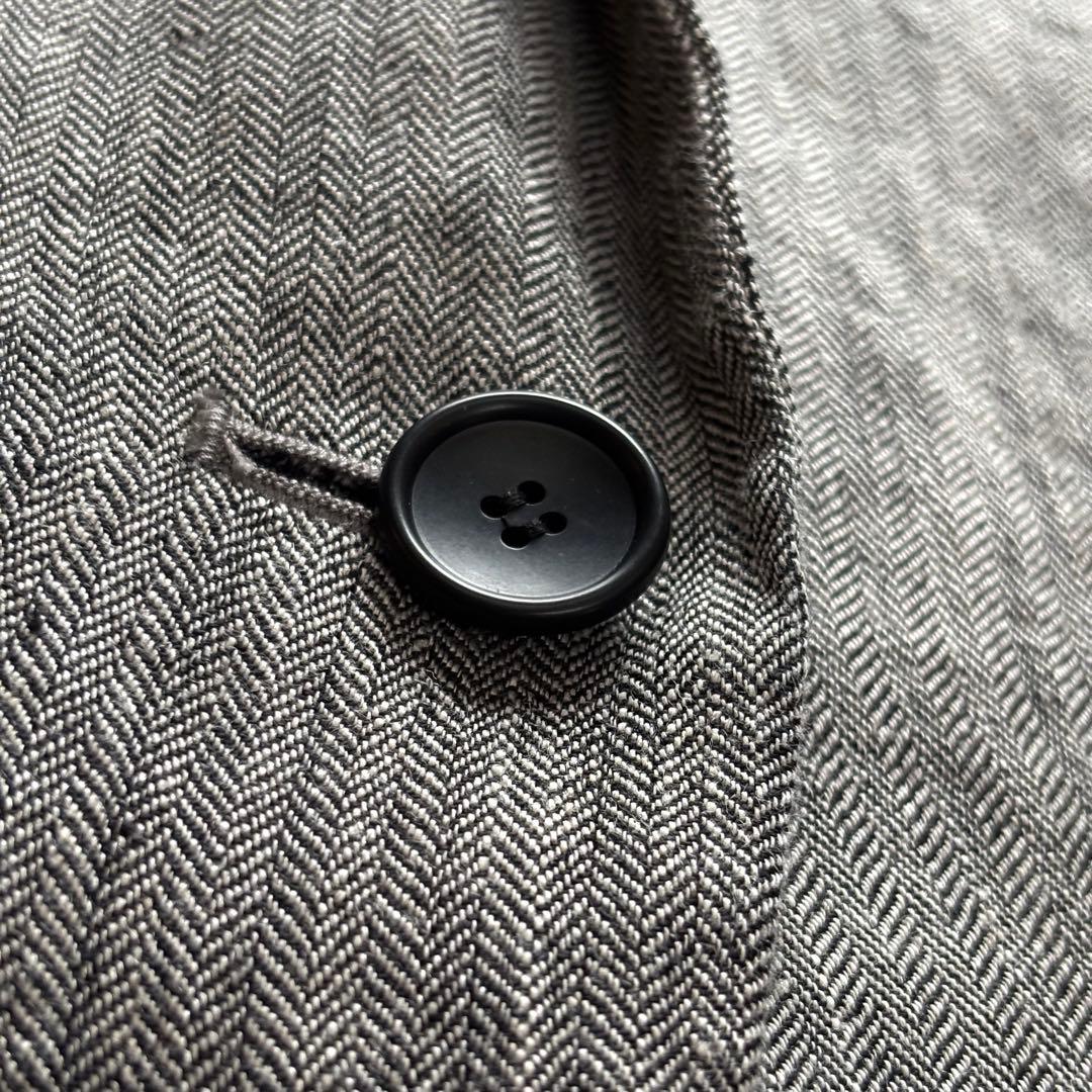 極美品☆Spick and Span リネンエアリージャケット38 ヘリンボーン