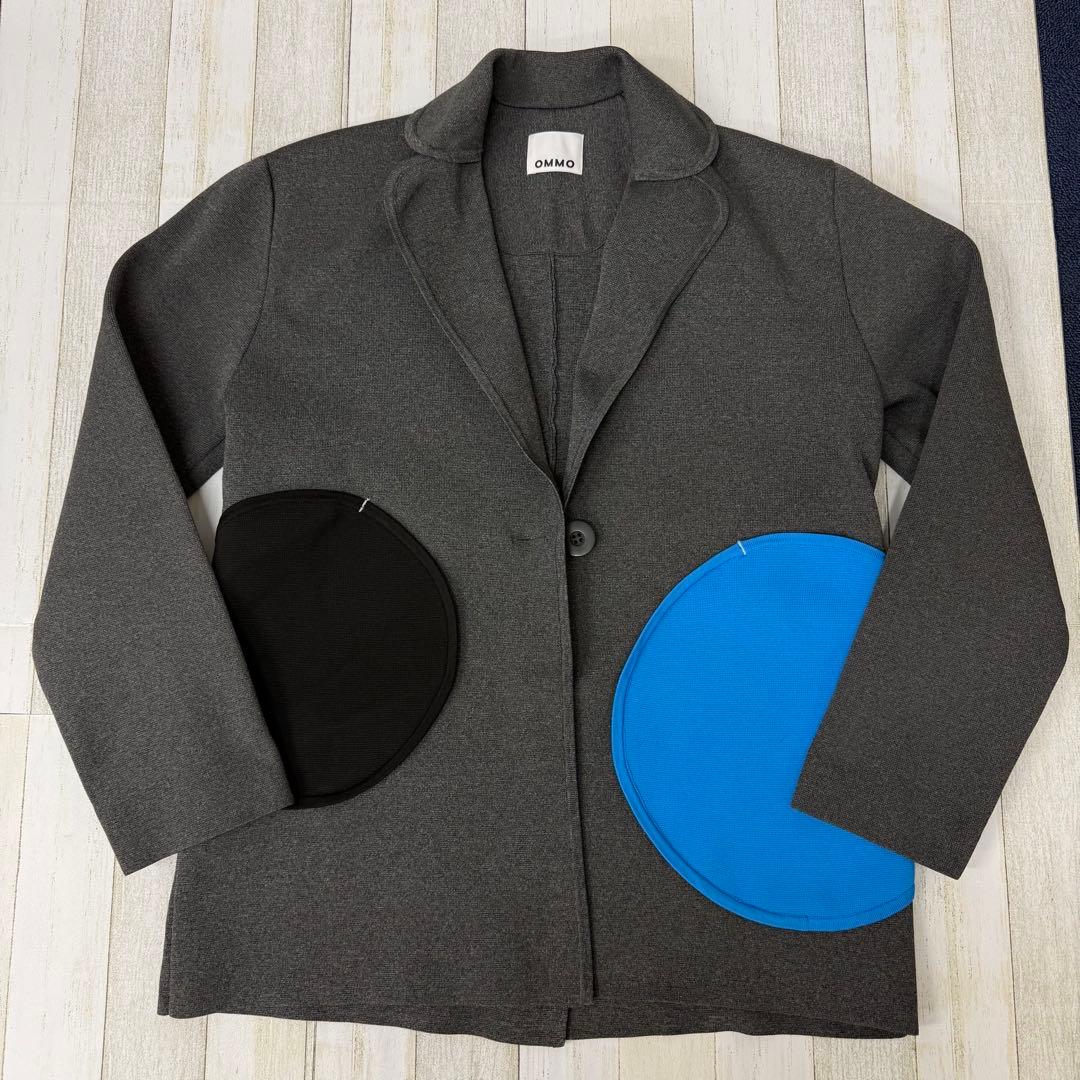 ジャケット・アウター OMMO RANDOM CIRCLE DOCKING KNIT JK