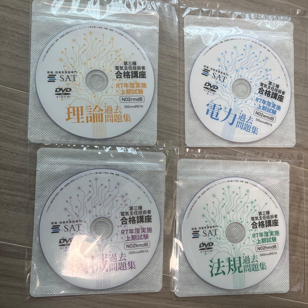 SAT電験三種　最新R6下期、R7上期過去問DVD