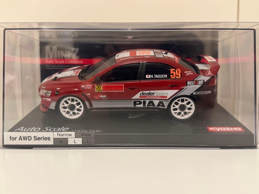 京商 ミニッツ 三菱ランサーエボX 三菱ディーラーチームPWRC2008 ASC