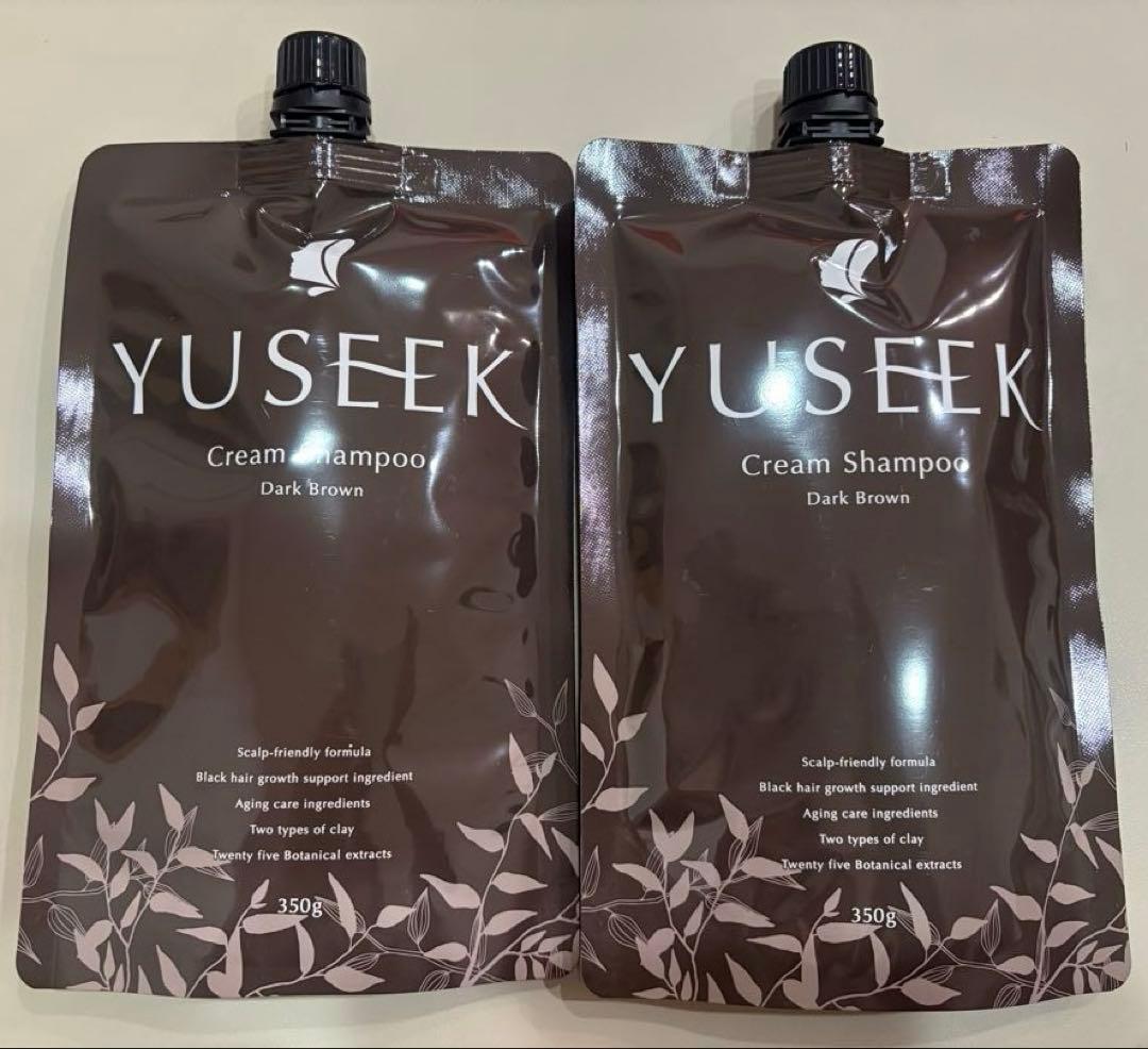 YUSEEKクリームシャンプー ダークブラウン　2個セット