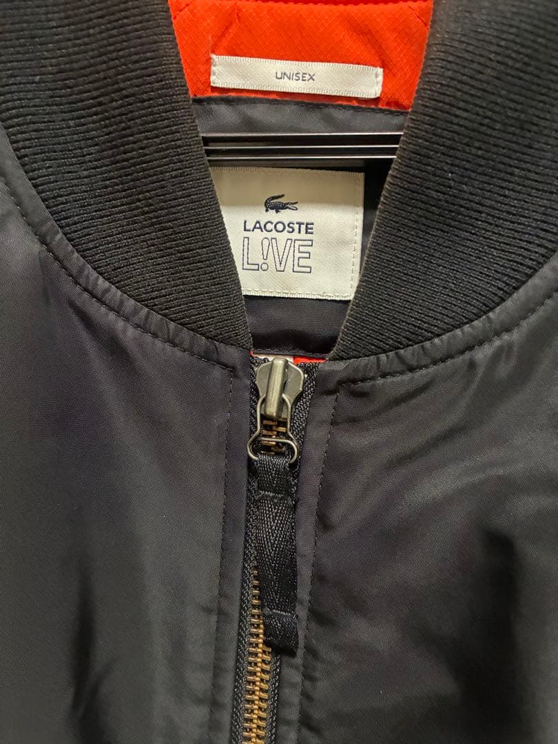 【最終値下げ‼️】Lacoste ブラック MA-1ジャケット