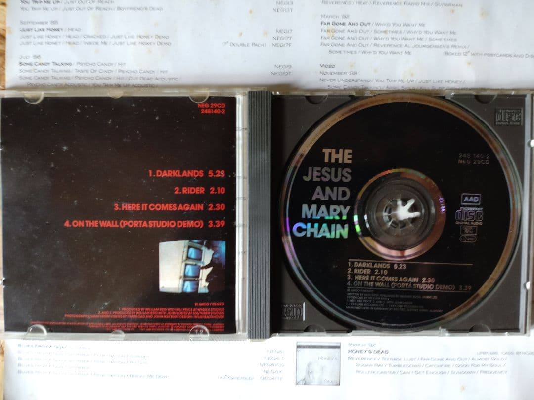 洋楽 JesusandMaryChain 2nd album single set