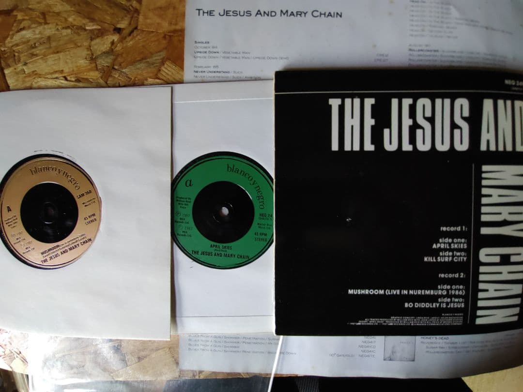 洋楽 JesusandMaryChain 2nd album single set