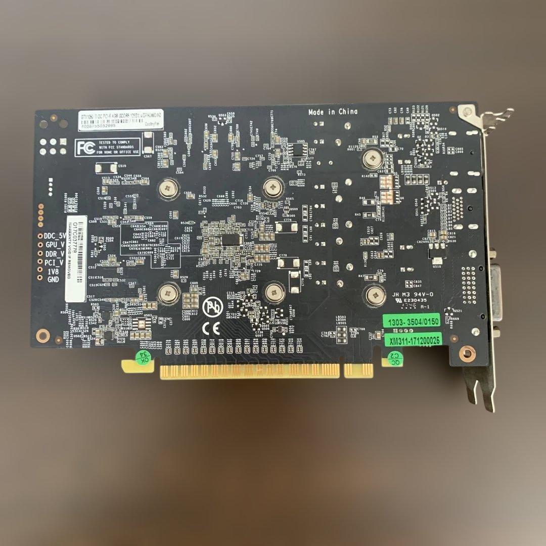 玄人志向 GeForce GTX1050Ti 4GB シングルファン