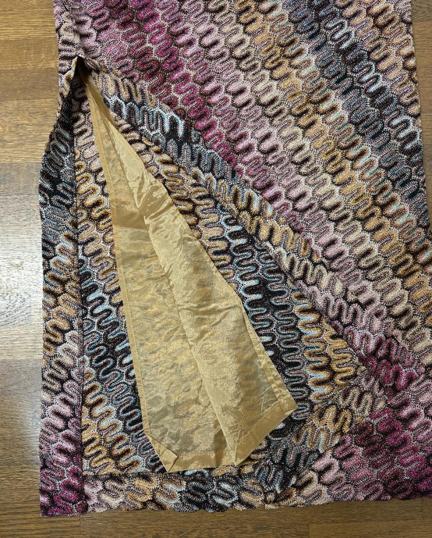 MISSONI タイトスカート スリット入り マルチカラー