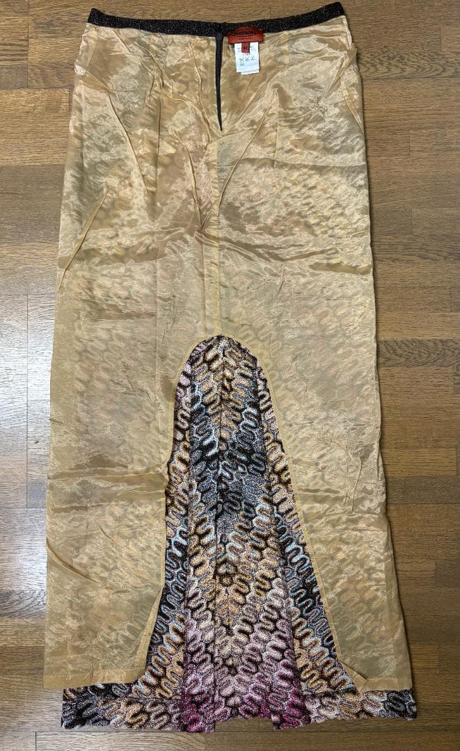 MISSONI タイトスカート スリット入り マルチカラー