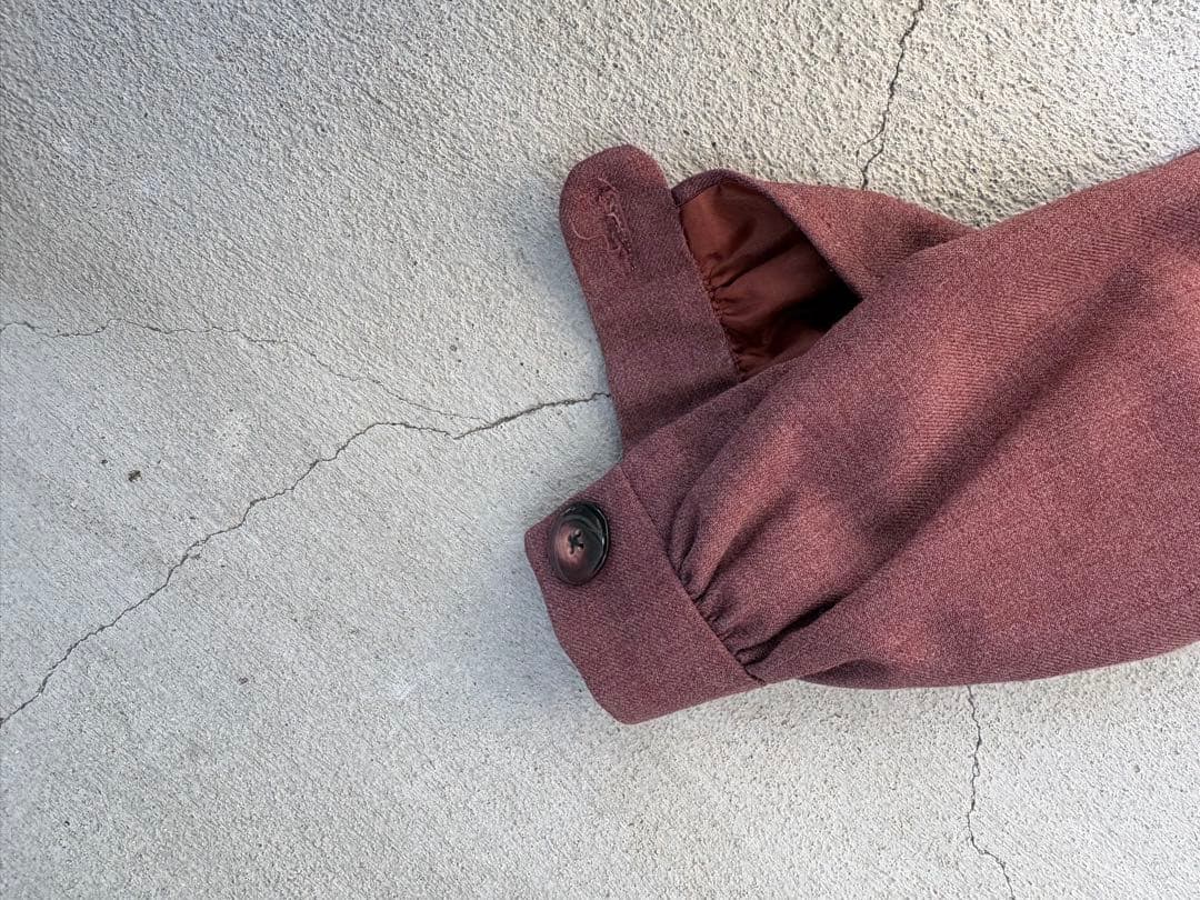 50-60s wool gabardine jacket チンスト付き