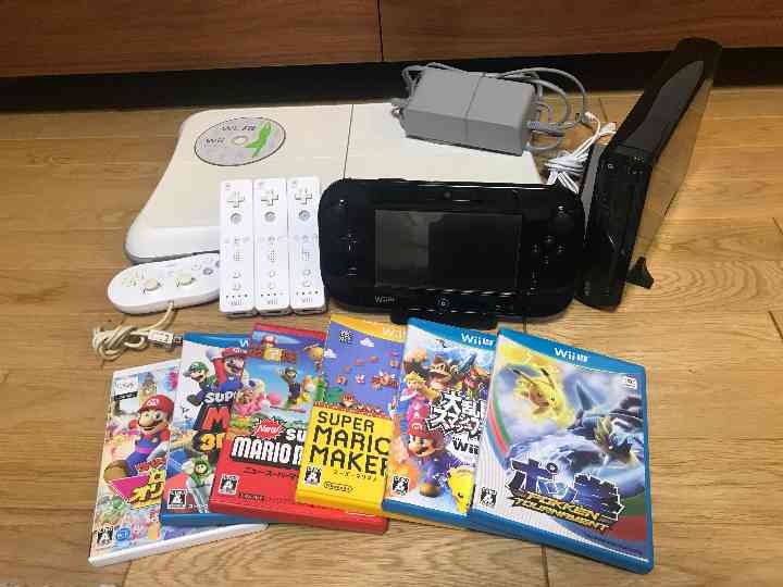 wiiu 本体 セット ソフト7本付き リモコン3個付き