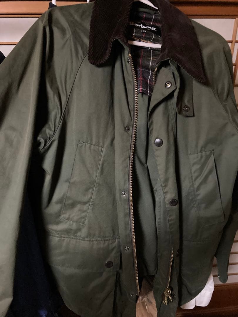 Barbour ビデイル　ピーチスキン 38サイズ オリーブ