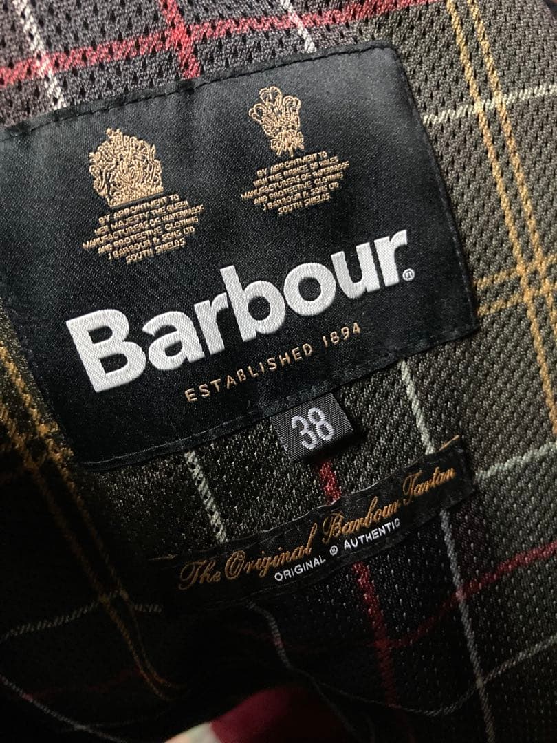 Barbour ビデイル　ピーチスキン 38サイズ オリーブ