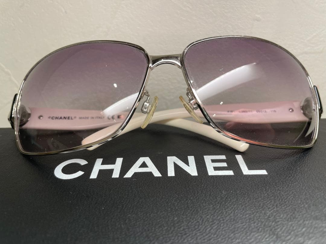 【極美品】CHANEL ココマーク　グラデーション スクエアフレーム サングラス