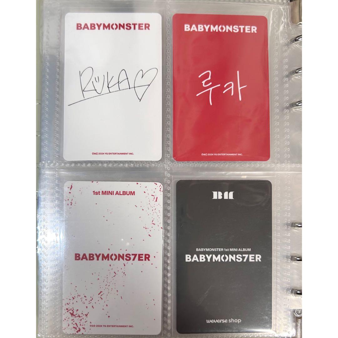 babymonster weverse カウントダウン 初回特典 ルカ トレカ