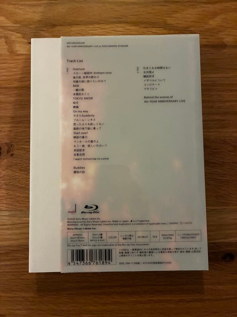 櫻坂46/4th YEAR ANNIVERSARY LIVE Blu-ray