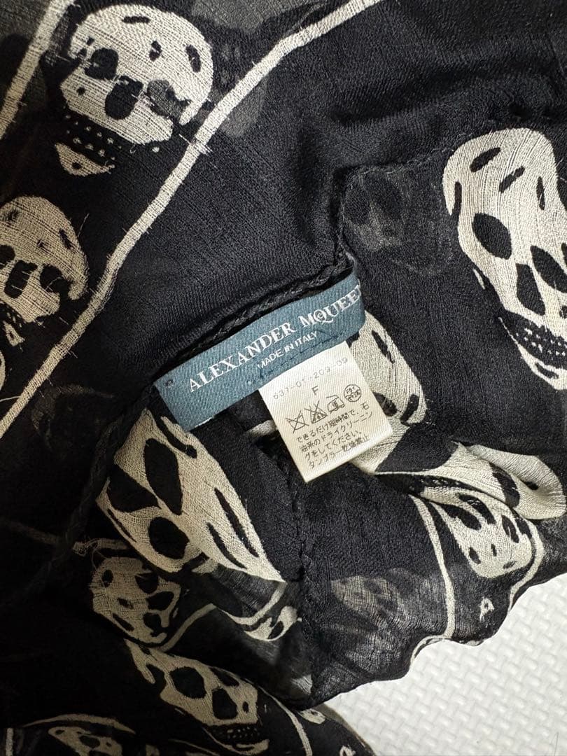 小物 Alexander McQueen skull scarf archive