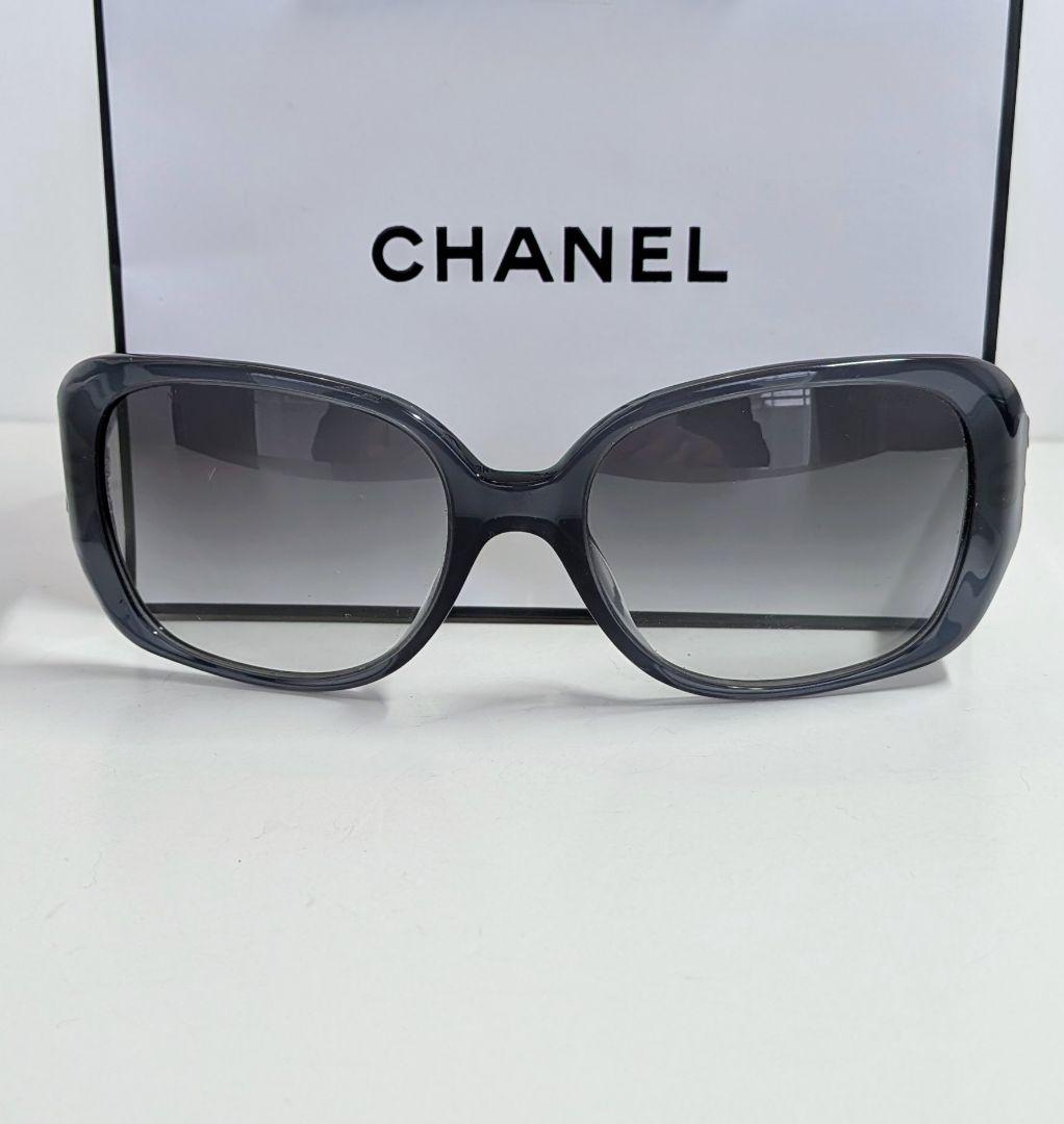 CHANEL シャネル 5101 ココマーク サングラ黒 ブラック イタリア製