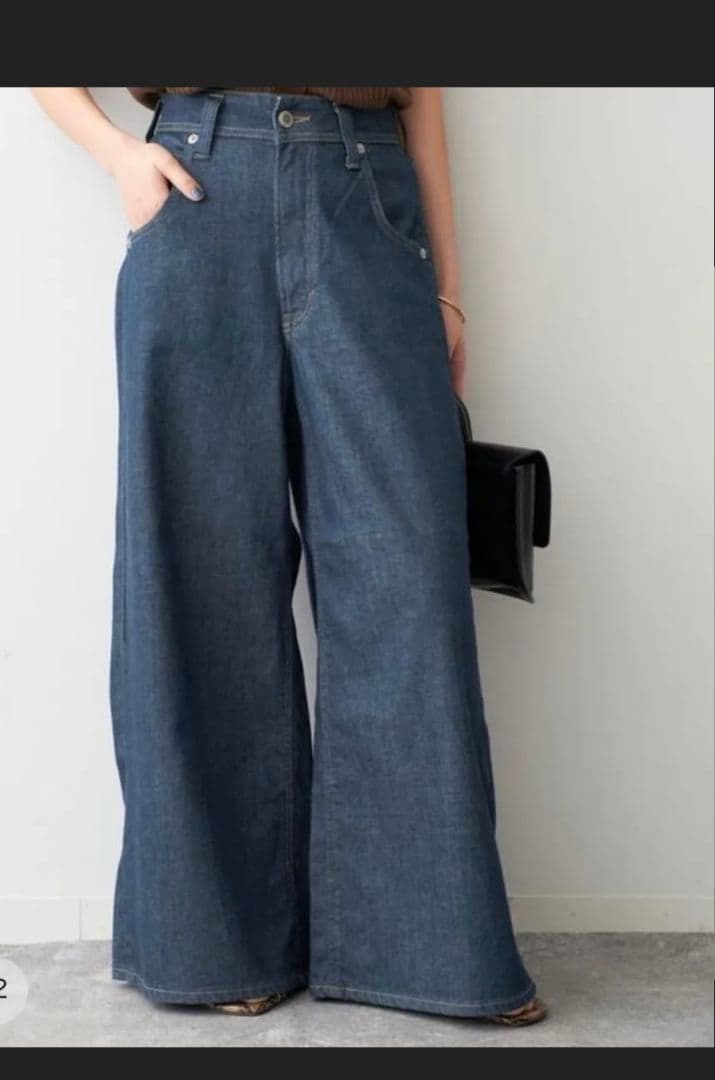 新品 スピックアンドスパン SOMETHING別注LISA SUPER WIDE