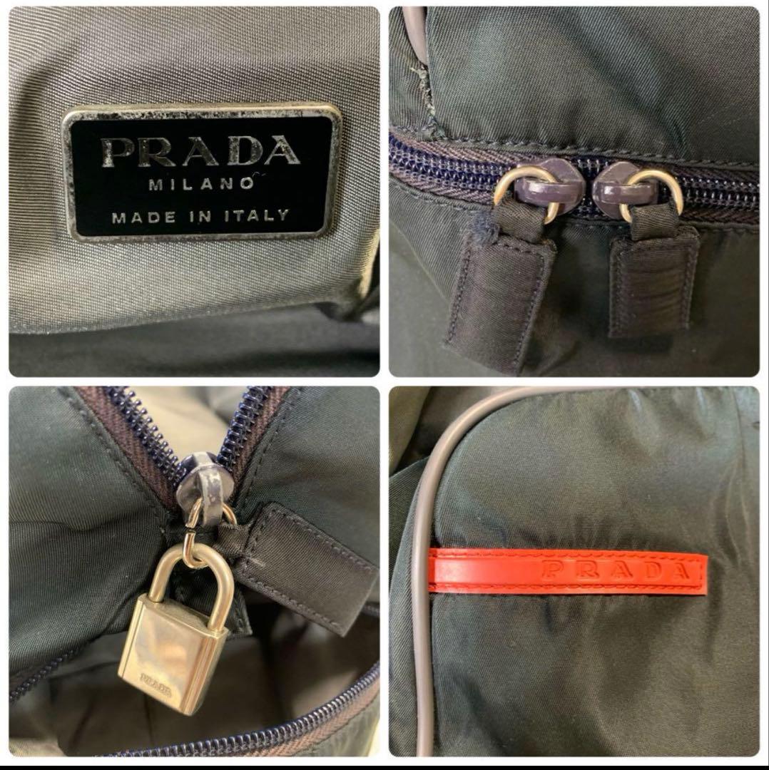 PRADA SPORTS ボストンバッグ ナイロン 南京錠カデナ Gカード付き
