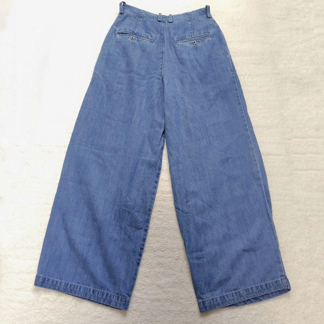 にゃんこ様　スローブイエナ LEDENIM TUCK TROUSER