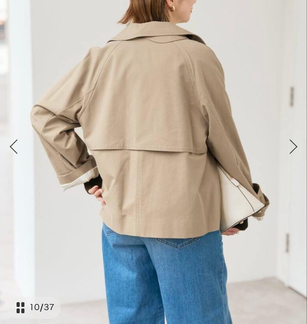 ⭐︎Spick&span⭐︎ソフトツイルショートトレンチコート⭐︎ベージュ⭐︎36⭐︎