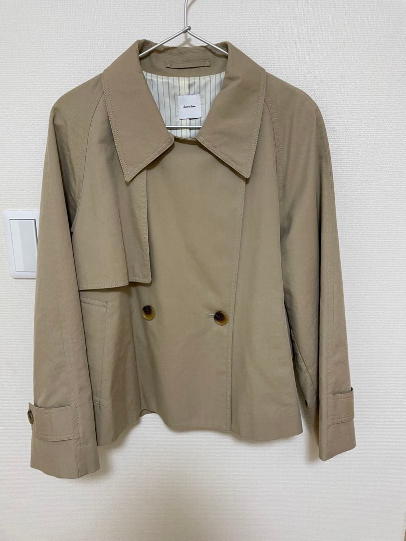 ⭐︎Spick&span⭐︎ソフトツイルショートトレンチコート⭐︎ベージュ⭐︎36⭐︎