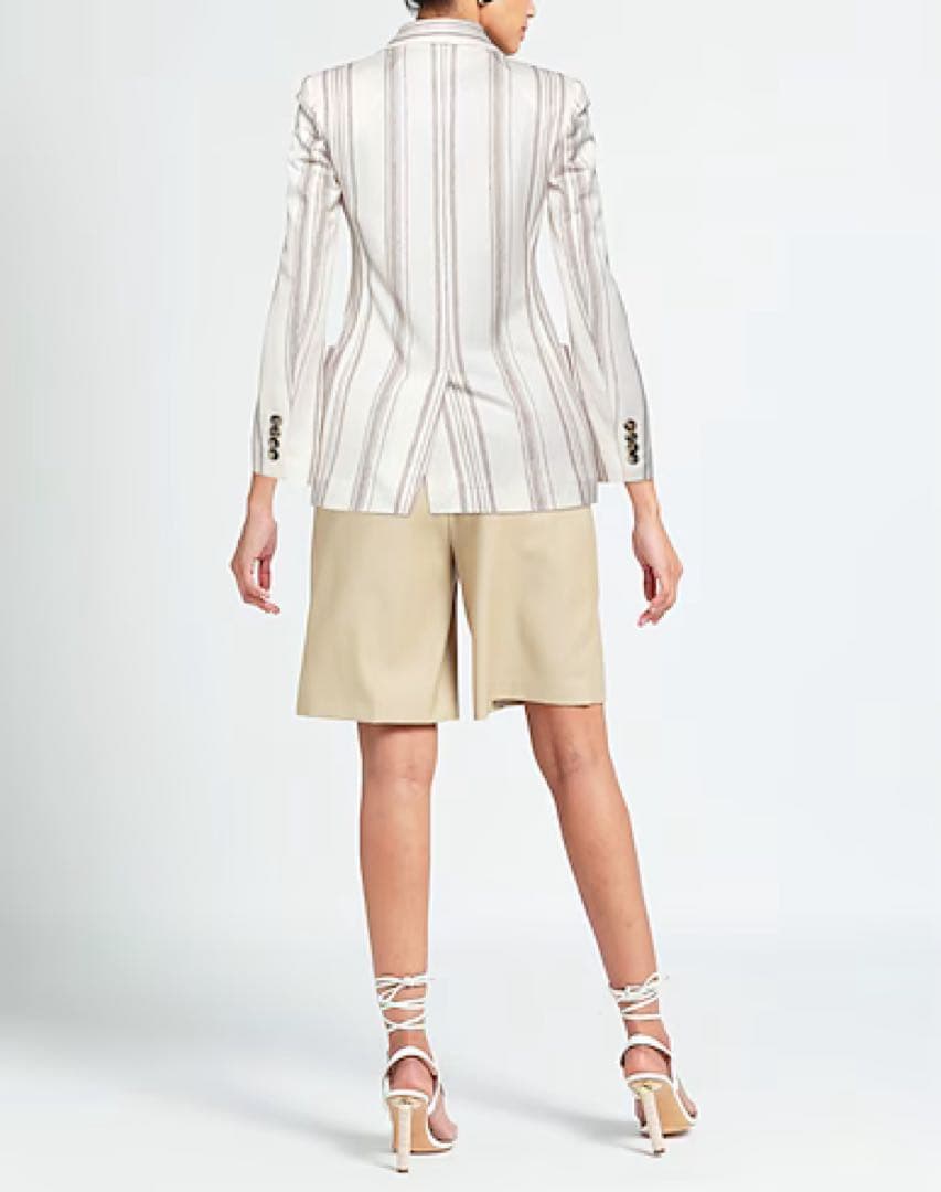 【新品未使用】Max Mara ダブルブレストジャケット リネン サイズ46