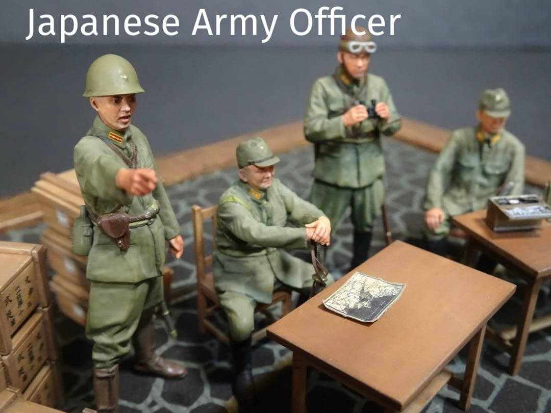 タミヤ1/35 日本陸軍　将校セット　プラモデル完成品