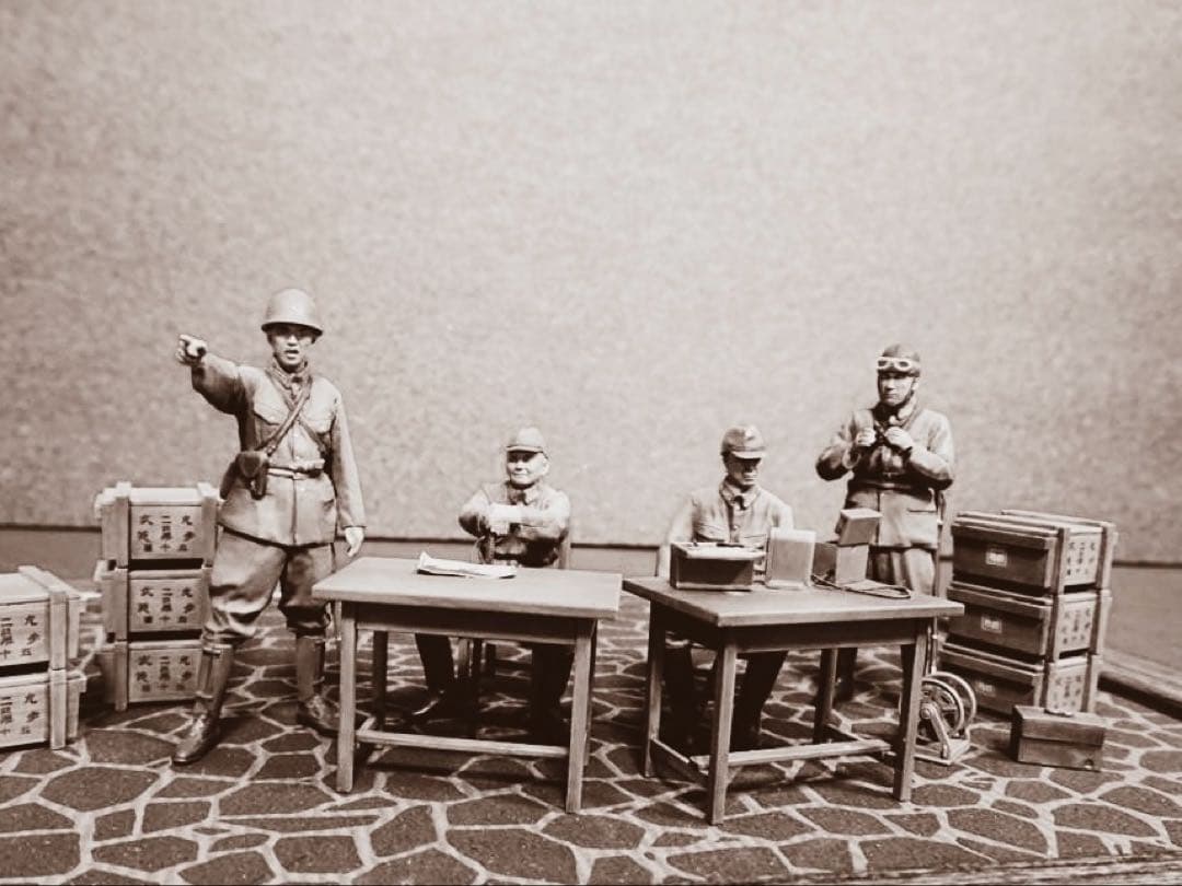 タミヤ1/35 日本陸軍　将校セット　プラモデル完成品