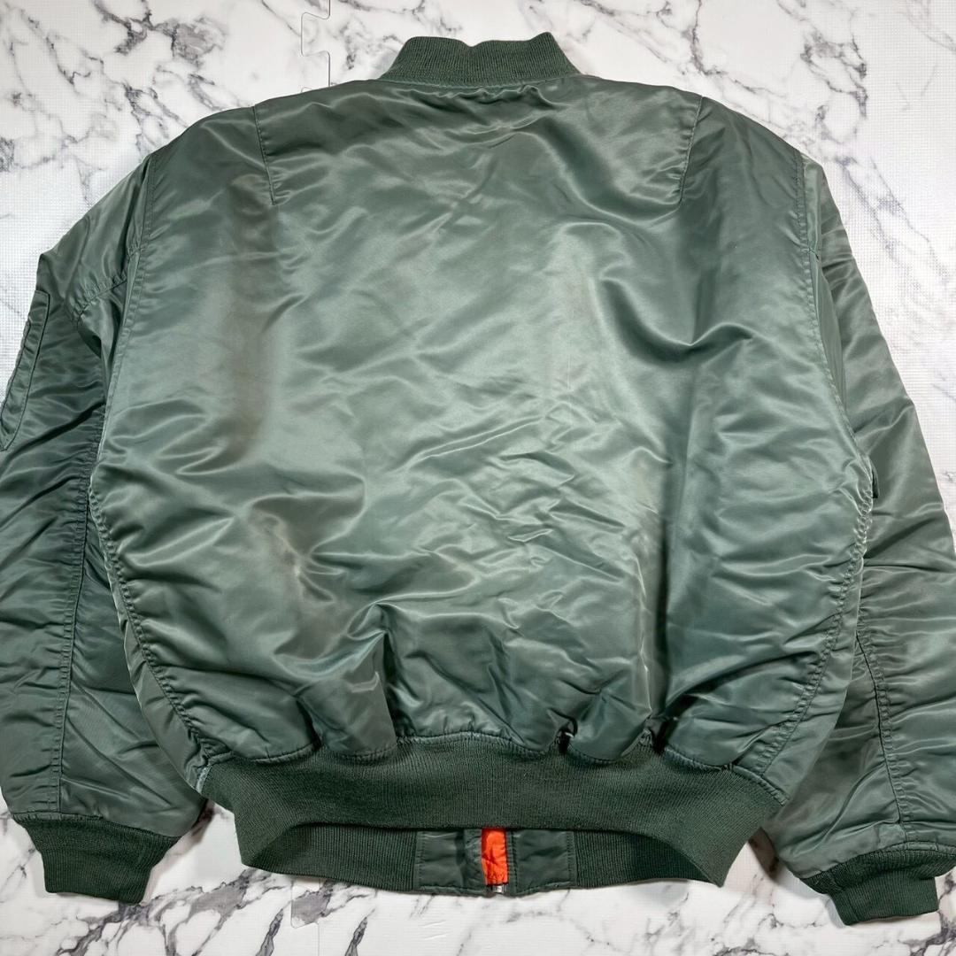✨極美品/Old UNIQLO✨MA-1(L) フライトジャケット モスグリーン