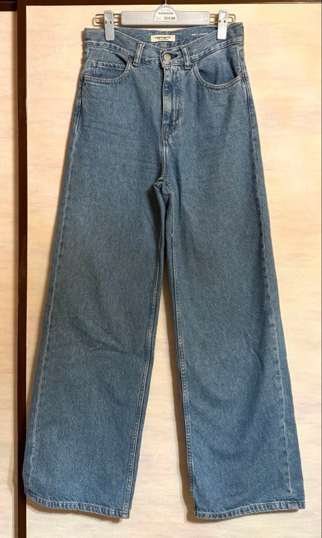 【美品】CARHARTT ハイウエスト　ルーズ　ジーンズ