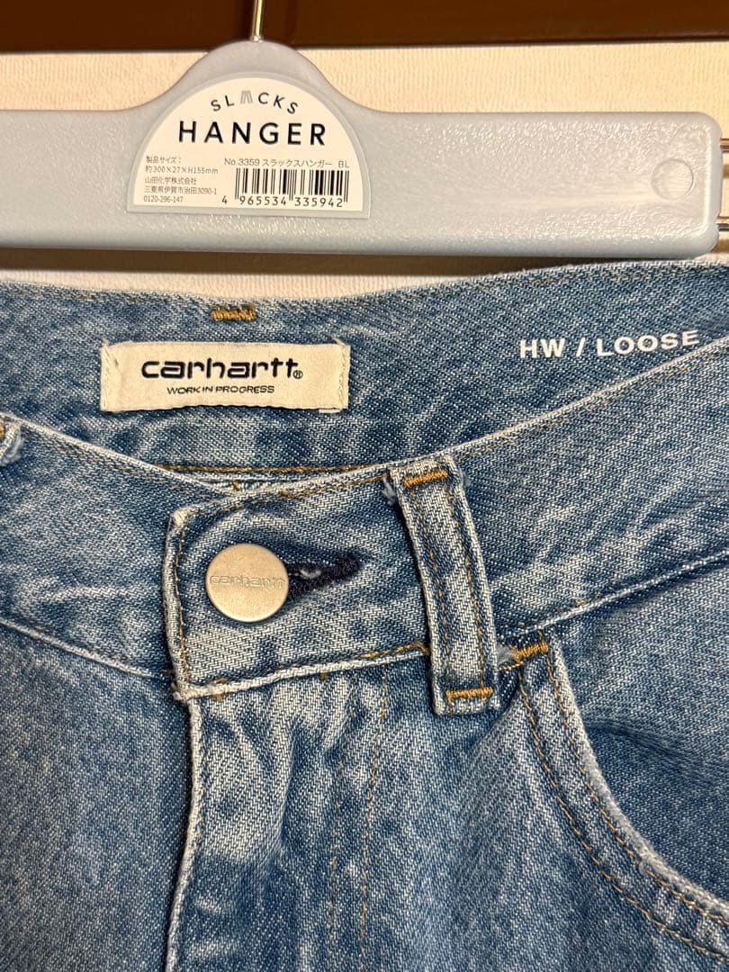 【美品】CARHARTT ハイウエスト　ルーズ　ジーンズ