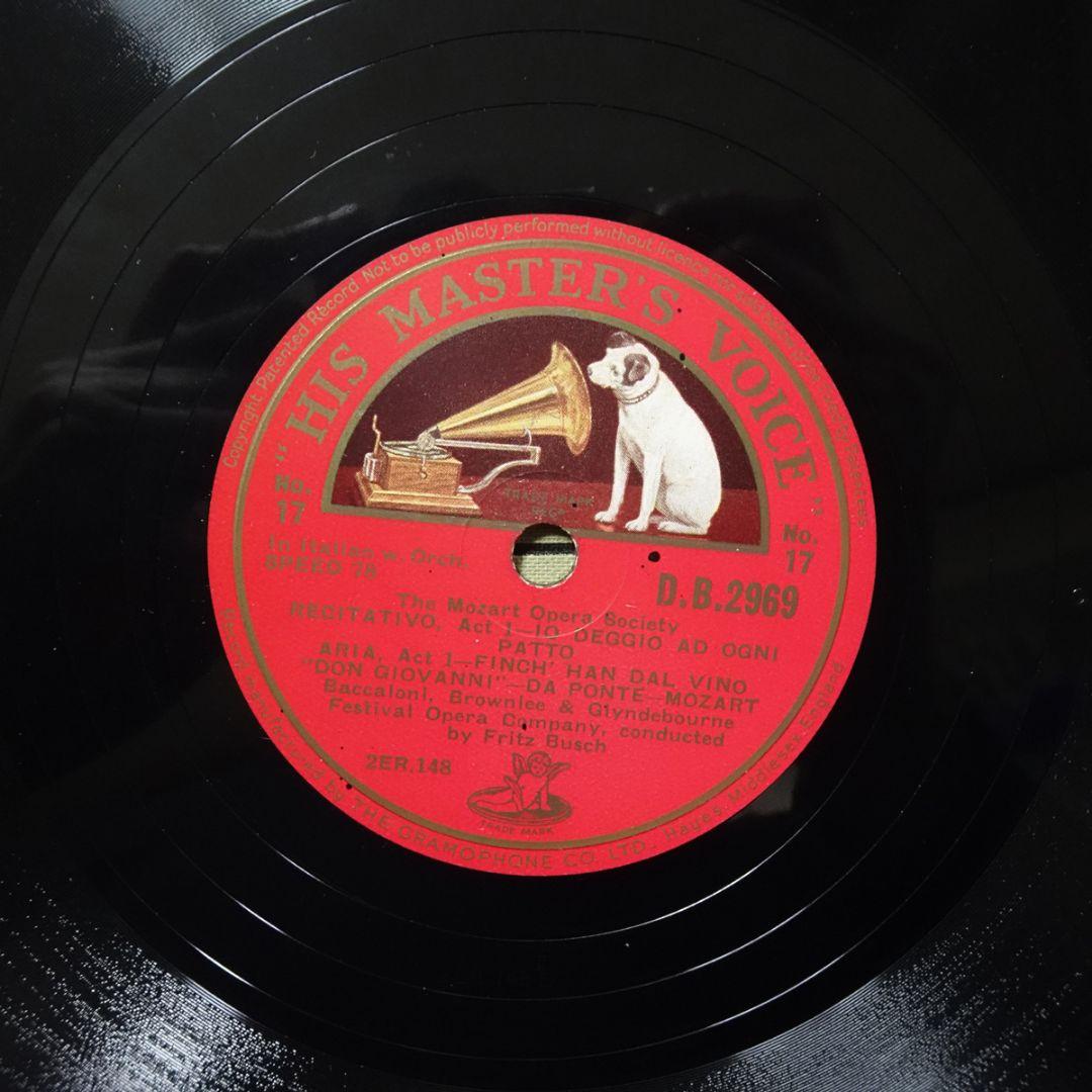 英HMV D.B.2961/83　モーツァルト「ドン・ジョヴァンニ」　ブッシュ