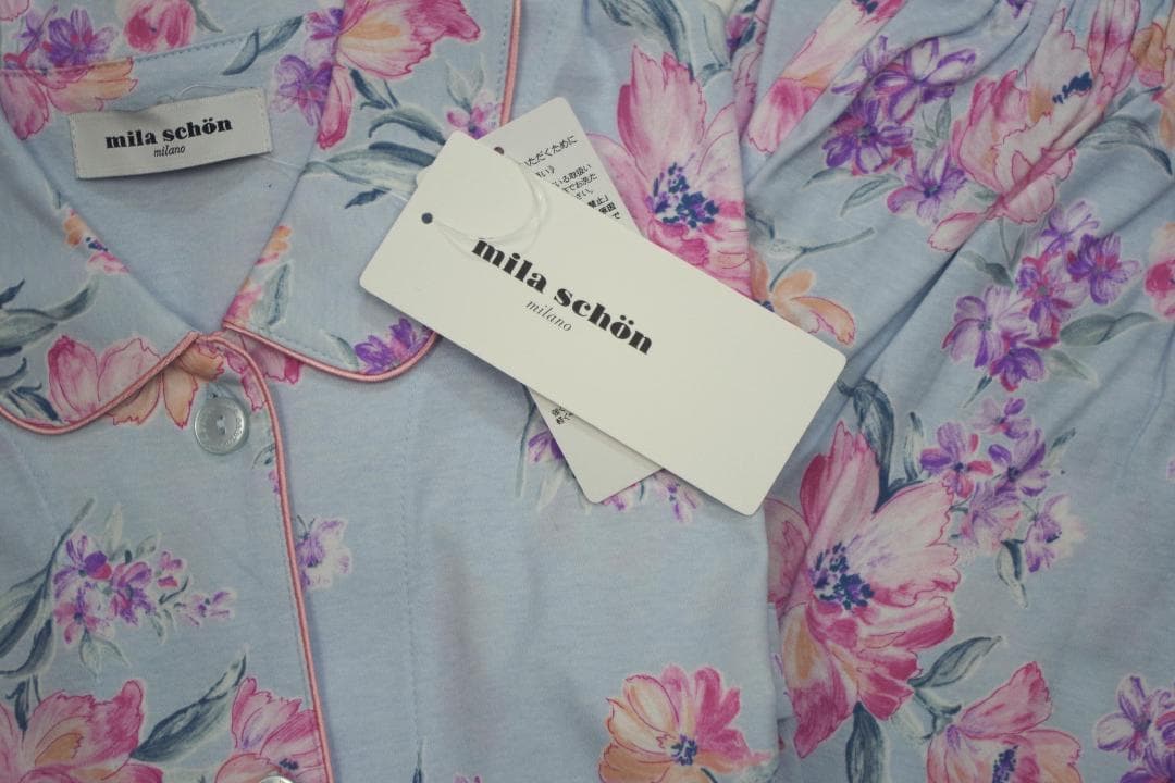 【新品】ミラショーンmila schon　　春秋物スムースニットパジャマ(M)