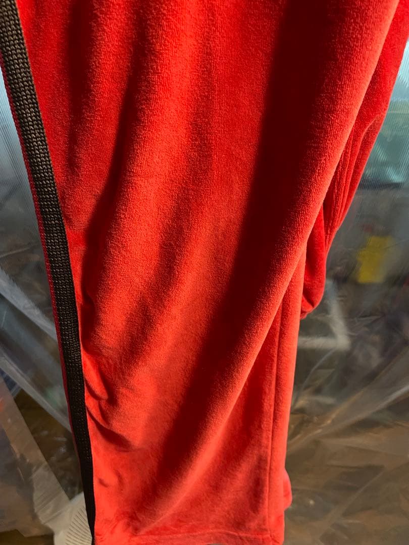 Needles ベロアパンツ　レッド　M