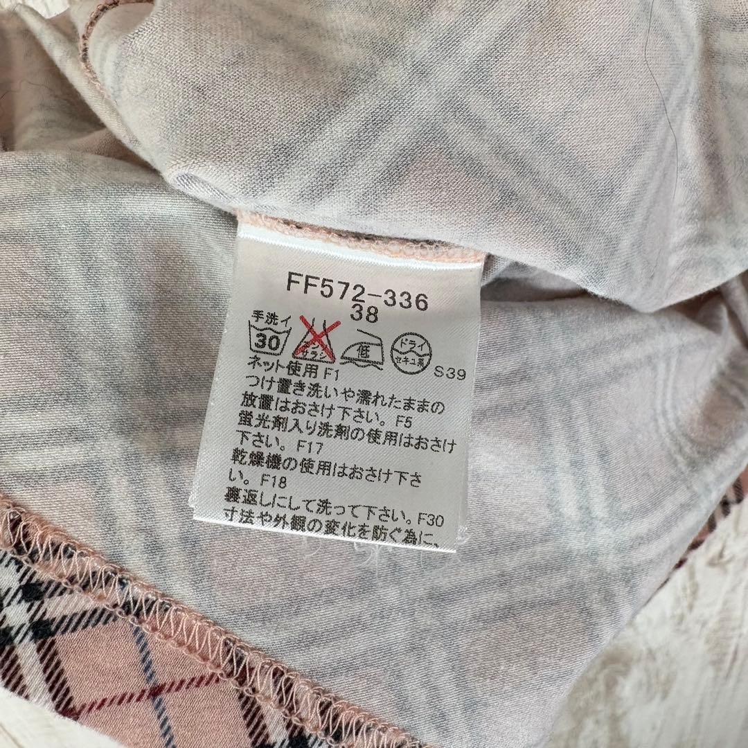 l*u様 美品 バーバリー ロゴ刺繍 ノバチェック キャミソール 平成ギャル y